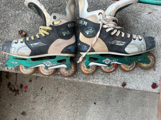 Bauer vapor old school Inline Skates Regular Width Size 8 (Used)