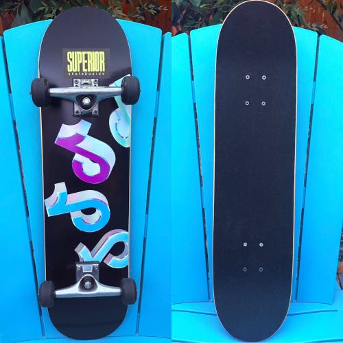 Custom Complete Beginner Skateboard - 8.0” X 32.25” Wheelbase 14” - Soft Wheels