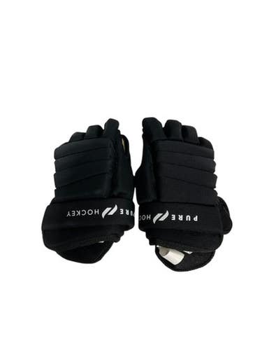 Used USA Hockey GLOVES Junior Gloves Black 10" 11847-S000030473