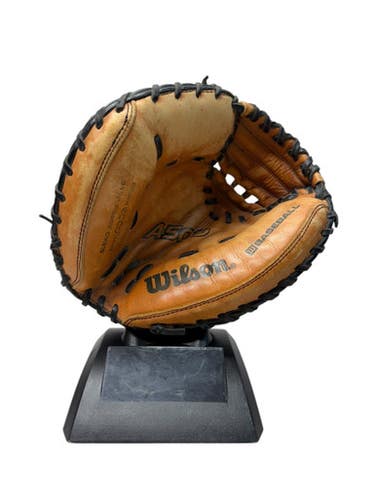 Used Wilson A500 LH Throw 31.5 Catchers Mitt - Brown and Black 11835-S000199797