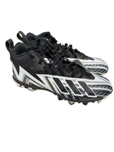 Used Adidas Adult FB Cleats White And Black Senior 8 11833-S000166757