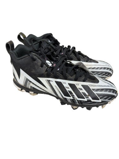Used Adidas Adult FB Cleats White And Black Senior 8 11833-S000166757