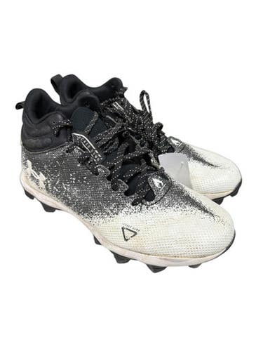 Used Under Armour Adult FB Cleats White And Black Senior 6.5 11833-S000166754