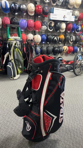 Used Strata RED/BLK/GRAY Mens Stand Bag Red 11793-S000256445