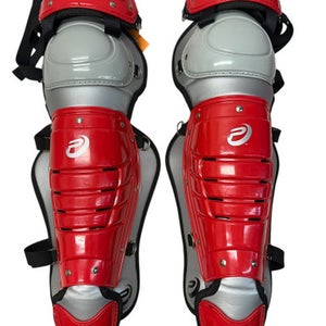 Used Pro 9 LG-P14.5 Catchers Leg Guards Red Intermed 11835-S000199644