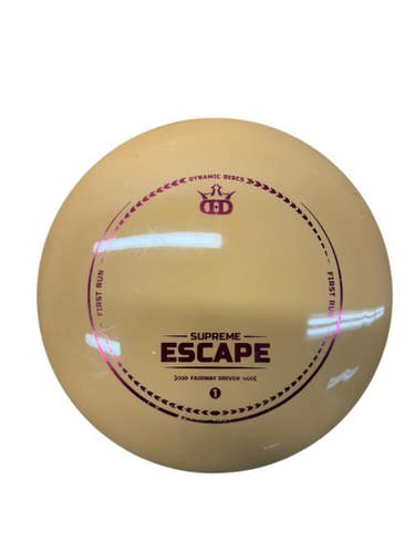Used Dynamic Discs SUPREME ESCAPE Disc Golf Driver Almond 175g 11835-S000199411