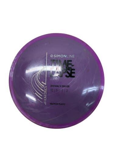 Used Axiom SIMONLINE NEUTRON TIMELAPSE Disc Golf Driver Purple 174g 11835-S000199423