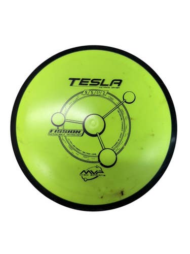 Used MVP FISSION TESLA Disc Golf Driver Optic Yellow 170g 11835-S000199438