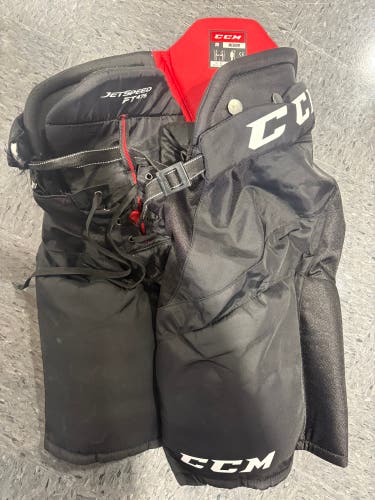 Black Senior Medium CCM Jetspeed FT475 Hockey Pants (Used)