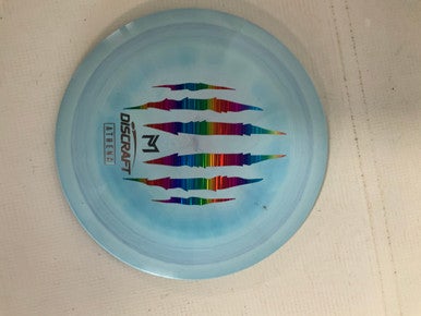 Used Discraft ATHENA PMB Disc Golf Driver Carolina Blue 173g 11823-S000035195