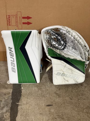 USED Bauer Vapor 580 Glove Set - Wedgewood