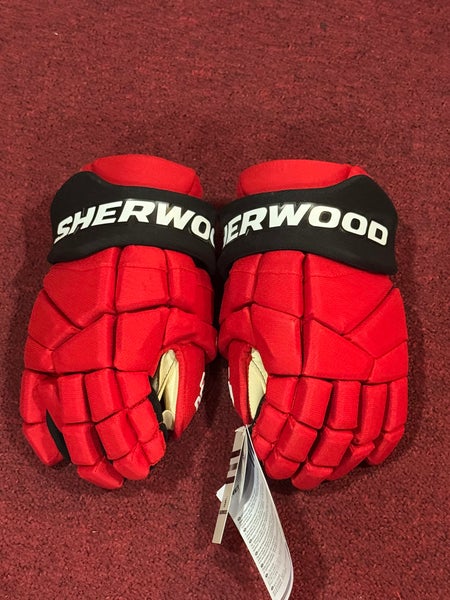 New Jersey Devils Sher-Wood Rekker Morph 1 Pro Gloves 14" (New) Item#NJO
