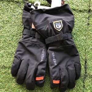 Black One Size Fits All Men's Hestra Gloves (New)