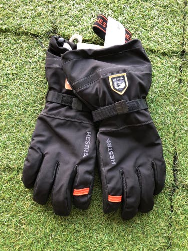 Black One Size Fits All Men's Hestra Gloves (New)