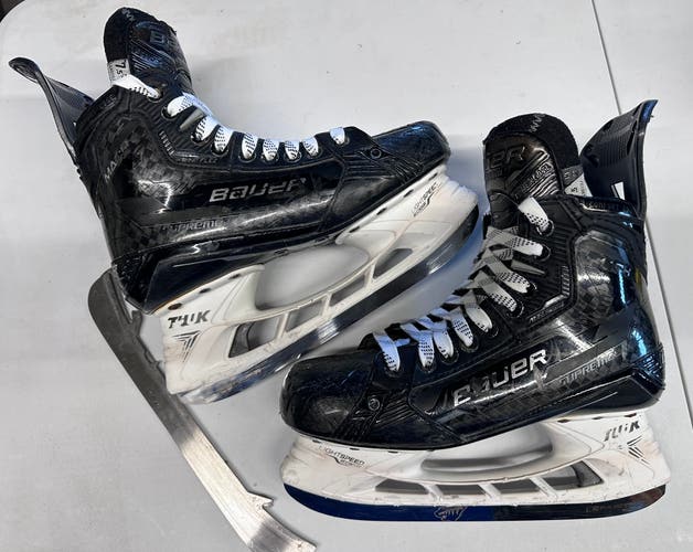 Bauer Supreme Mach Senior Skates Size 7.5 Fit 2 w/  LS Pulse TI Steel And Extra