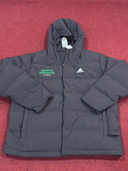 University of North Dakota Black Men's Large Adidas Jacket (New) Item#NDLJB