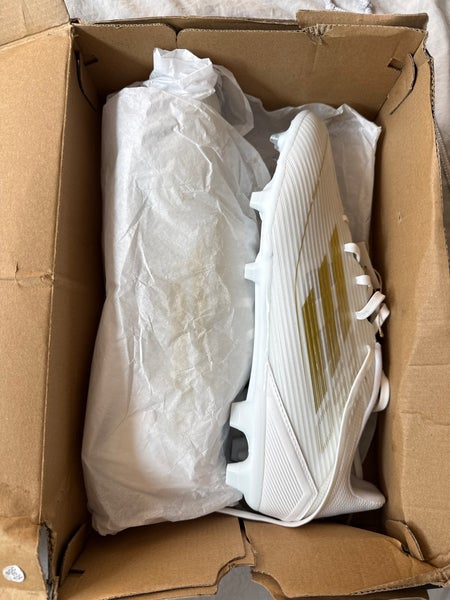 White Men's Size M 11.5 (W 12.5) Adidas F50 adizero Cleats (New)