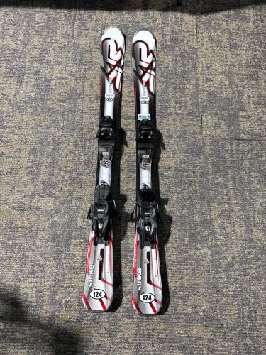 K2 Strike 124 cm Skis With Marker M2 10 Quikclik GW Bindings (Used)