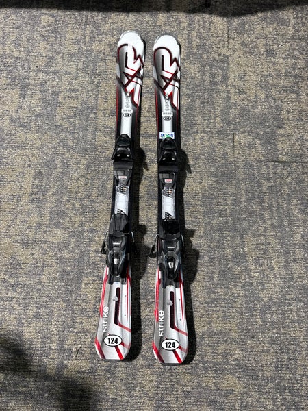 K2 Strike 124 cm Skis With Marker M2 10 Quikclik GW Bindings (Used)