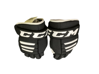 Used CCM TACKS 4R2 Junior Gloves Black 10" 11613-S000170297