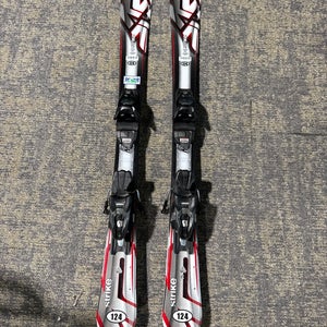 K2 Strike 124 cm Skis With Marker M2 10 Quikclik GW Bindings (Used)