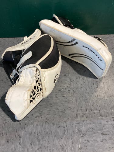 Used Junior Koho REV2 Regular Goalie Glove & Blocker