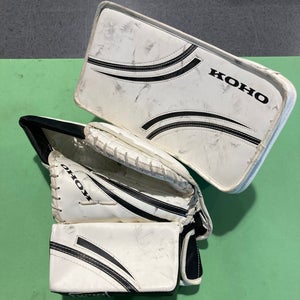 Used Junior Koho REV2 Regular Goalie Glove & Blocker