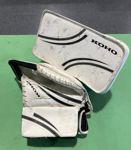 Used Junior Koho REV2 Regular Goalie Glove & Blocker