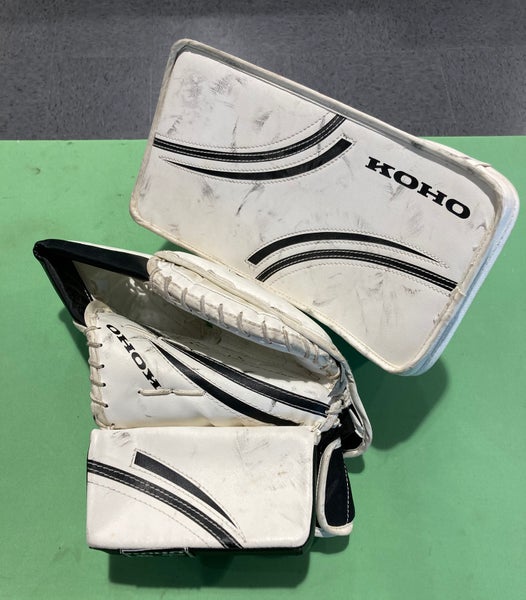 Used Junior Koho REV2 Regular Goalie Glove & Blocker