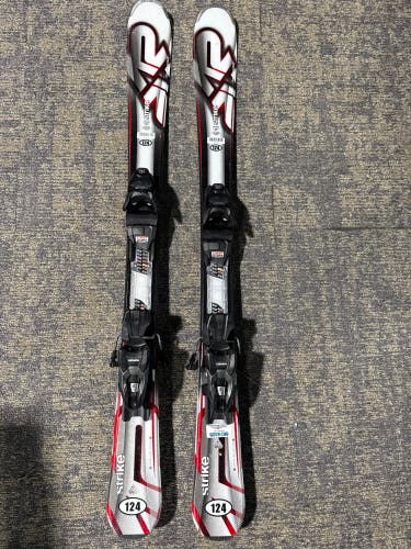 K2 Strike 124 cm Skis With Marker M2 10 Quikclik GW Bindings (Used)