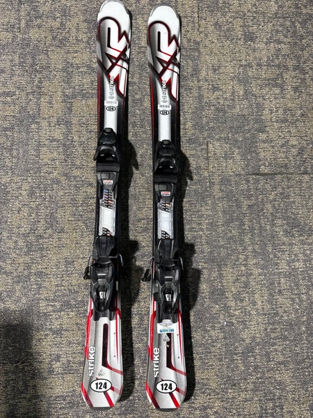 K2 Strike 124 cm Skis With Marker M2 10 Quikclik GW Bindings (Used)