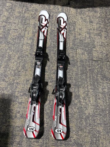 K2 Strike 124 cm Skis With Marker M2 10 Quikclik GW Bindings (Used)