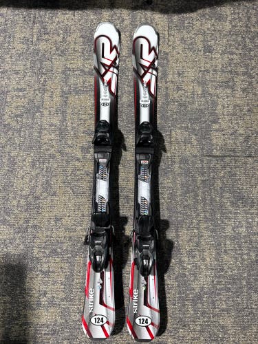 K2 Strike 124 cm Skis With Marker M2 10 Quikclik GW Bindings (Used)