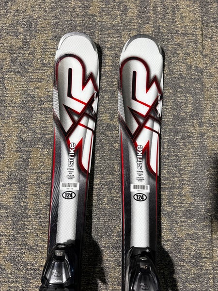K2 Strike 124 cm Skis With Marker M2 10 Quikclik GW Bindings (Used