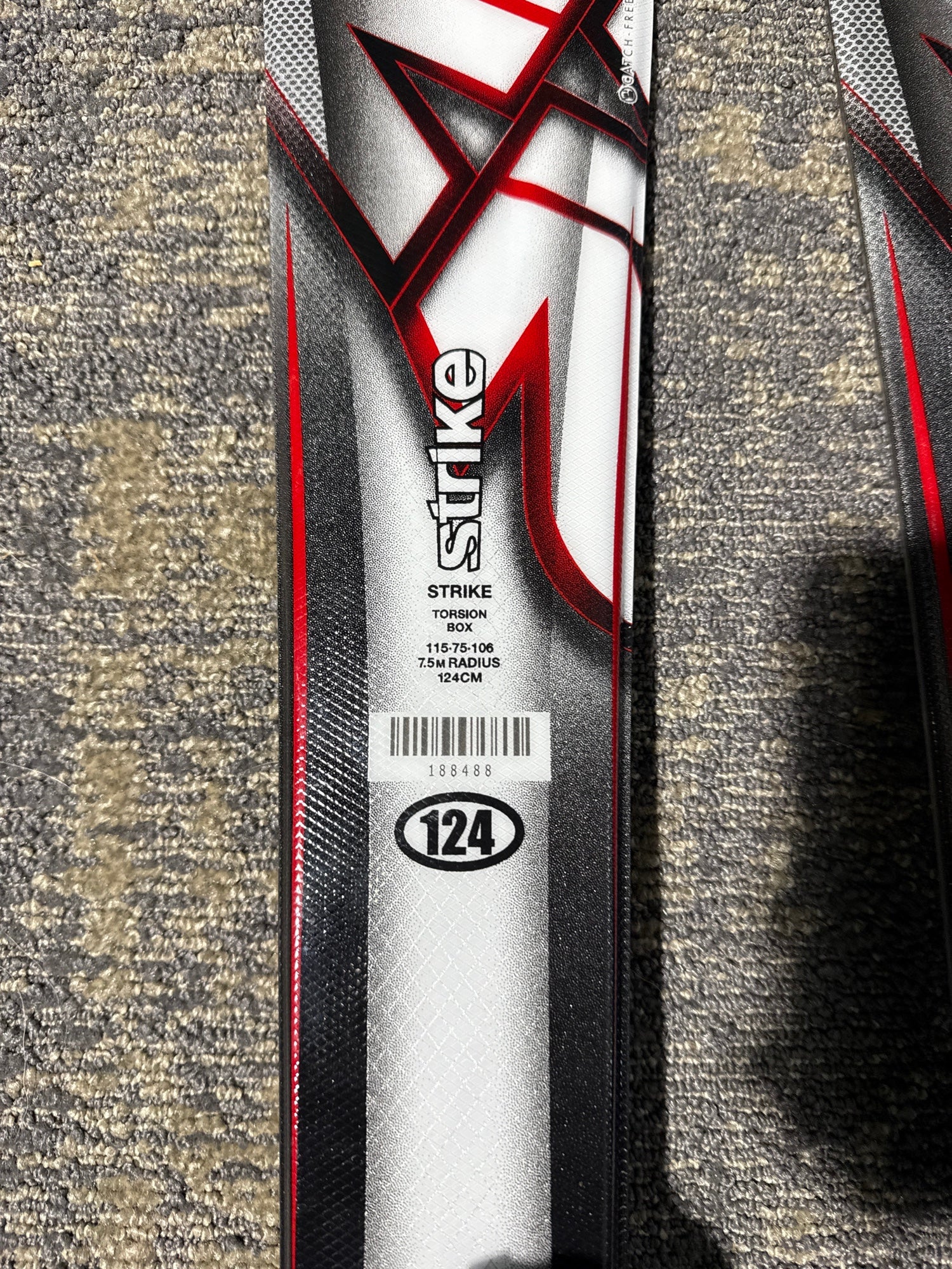 K2 Strike 124 cm Skis With Marker M2 10 Quikclik GW Bindings (Used