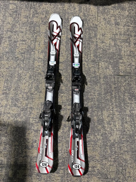 K2 Strike 124 cm Skis With Marker M2 10 Quikclik GW Bindings (Used)