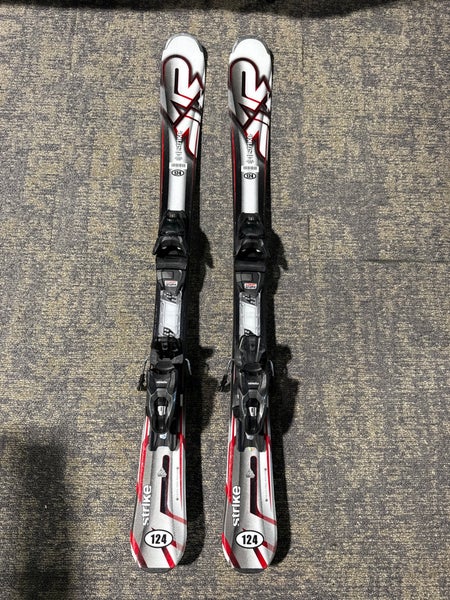 K2 Strike 124 cm Skis With Marker M2 10 Quikclik GW Bindings (Used)