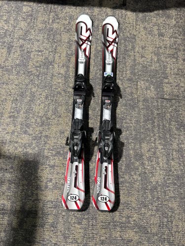 K2 Strike 124 cm Skis With Marker M2 10 Quikclik GW Bindings (Used)