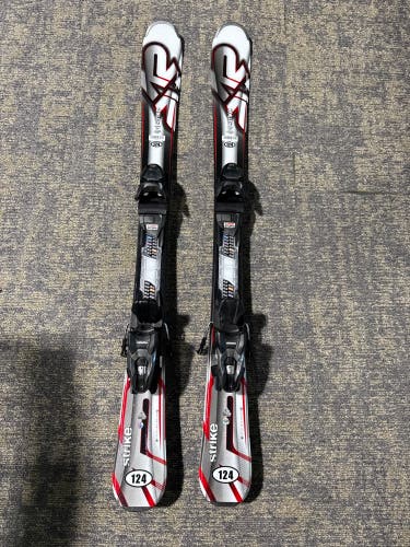 K2 Strike 124 cm Skis With Marker M2 10 Quikclik GW Bindings (Used)