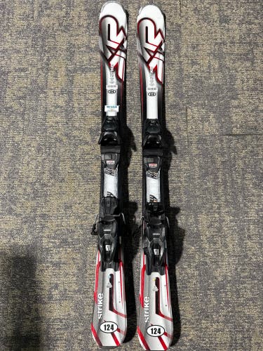K2 Strike 124 cm Skis With Marker M2 10 Quikclik GW Bindings (Used)