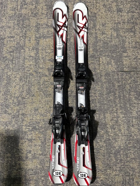 K2 Strike 124 cm Skis With Marker M2 10 Quikclik GW Bindings (Used)