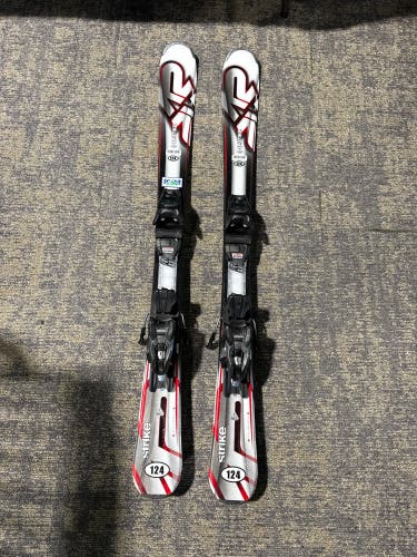 K2 Strike 124 cm Skis With Marker M2 10 Quikclik GW Bindings (Used)