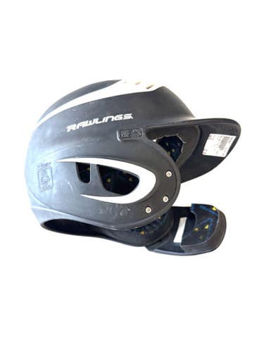 Used Rawlings 6 3/8 -7 1/8 Batting Helmet No Mask Black One Size 11860-S000299829