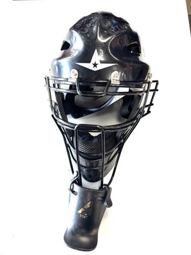 Used All-Star MVP 2310 6 1/4 -7 Catchers Helmet w/Mask Black One Size 11860-S000299822