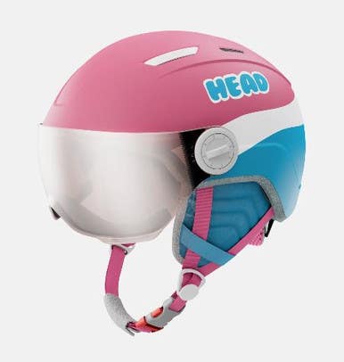 New MAJA VISOR XXS SKI HELMET PNK/BLU 11860-HED328334XXS