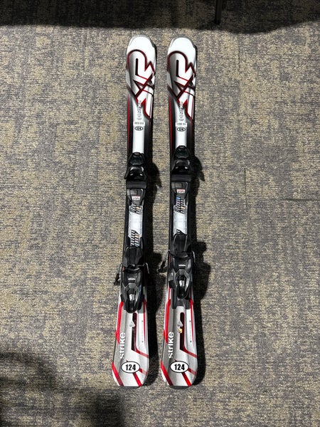 K2 Strike 124 cm Skis With Marker M2 10 Quikclik GW Bindings (Used)