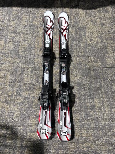K2 Strike 124 cm Skis With Marker M2 10 Quikclik GW Bindings (Used)