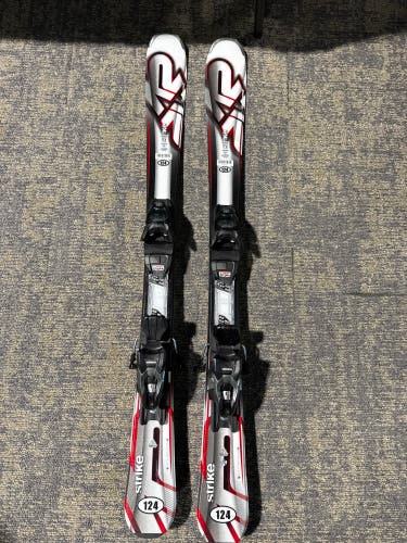 K2 Strike 124 cm Skis With Marker M2 10 Quikclik GW Bindings (Used)