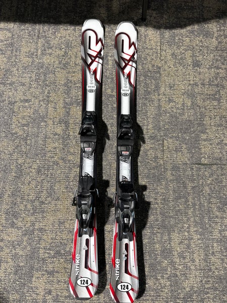 K2 Strike 124 cm Skis With Marker M2 10 Quikclik GW Bindings (Used)