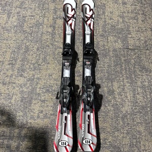 K2 Strike 124 cm Skis With Marker M2 10 Quikclik GW Bindings (Used)